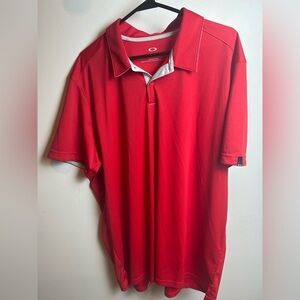 Oakley Men's Vibrant Red Polo Shirt